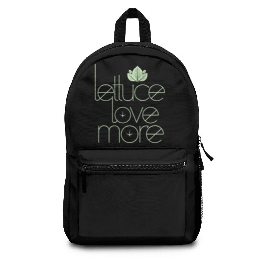 Lettuce Love More Vegan Vegetarian Style Backpacks