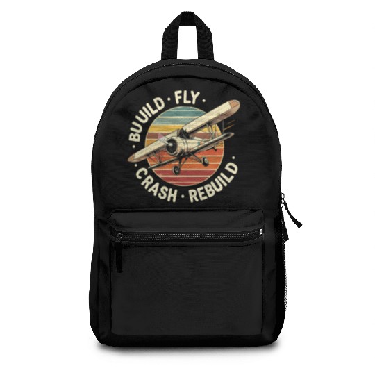 RC Plane Build Fly Crash Rebuild Pilot RC Planes Backpacks