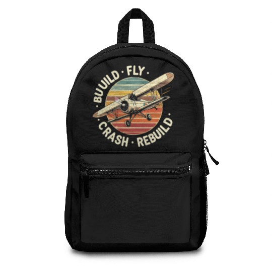 RC Plane Build Fly Crash Rebuild Pilot RC Planes Backpacks