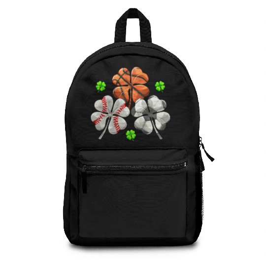 St Patricks Shamrock Basketball Baseball Soccer Backpacks