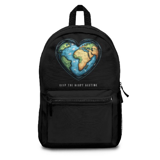 Keep the Heart Beating Environment Earth Day Earth Backpacks