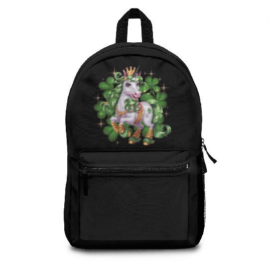 St. Patrick's Day Unicorn Funny Lucky Unicorn Backpacks