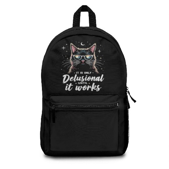 Delusional Cat Cat Retro Cats Cat Lovers Backpacks