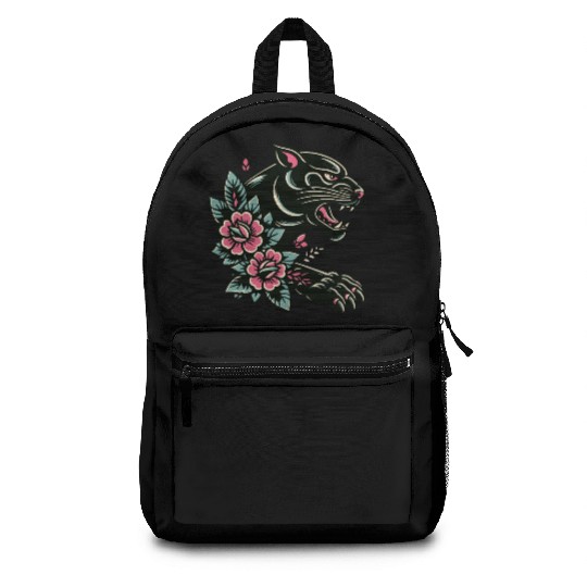 Black Panther Flash Tattoo Backpacks