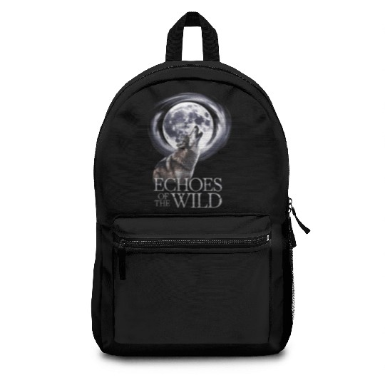 Echoes Of The Wild Howling Wolf Moon Art Backpacks
