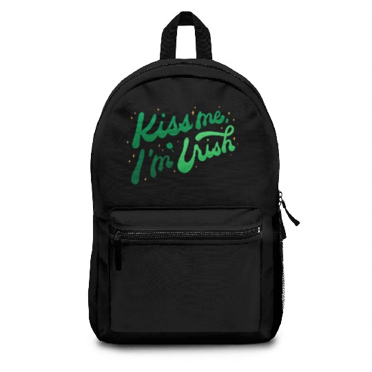 Kiss Me I'm Irish on Backpacks