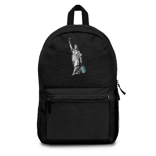 Funny Statue of Liberty USA America Sarcasm Backpacks