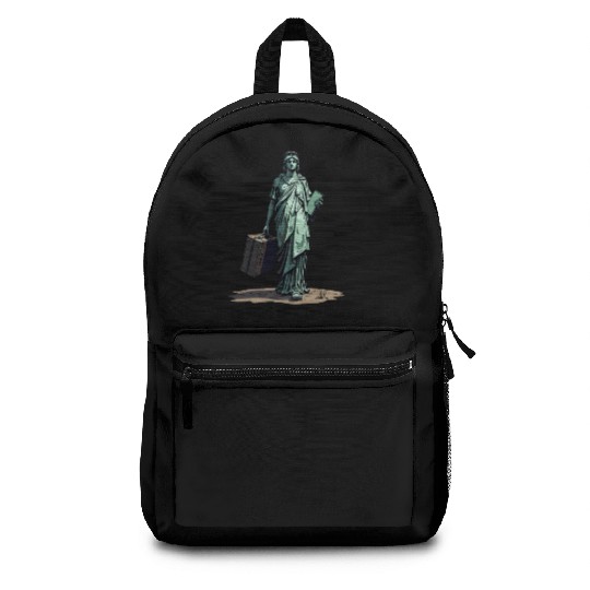 Funny Statue of Liberty USA America Sarcasm Backpacks