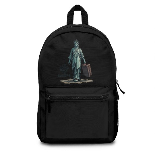 Funny Statue of Liberty USA America Sarcasm Backpacks
