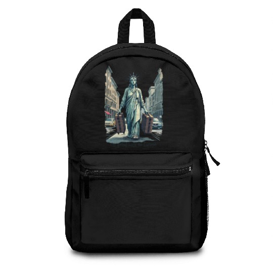 Funny Statue of Liberty USA America Sarcasm Backpacks