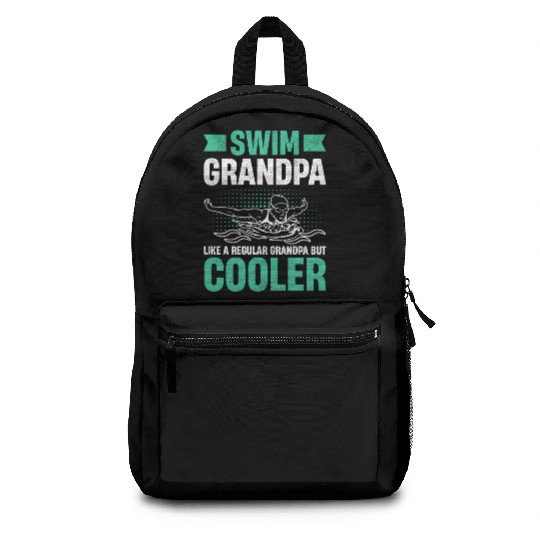 Swim Grandpa - Wave Motion Design Backpacks