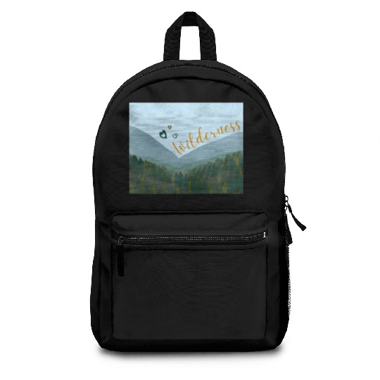 Love wilderness sticker, adventure, outdoors Backpacks