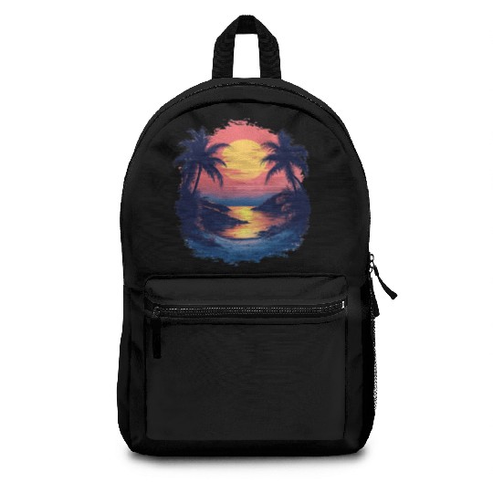 Tropical Sunset Backpacks
