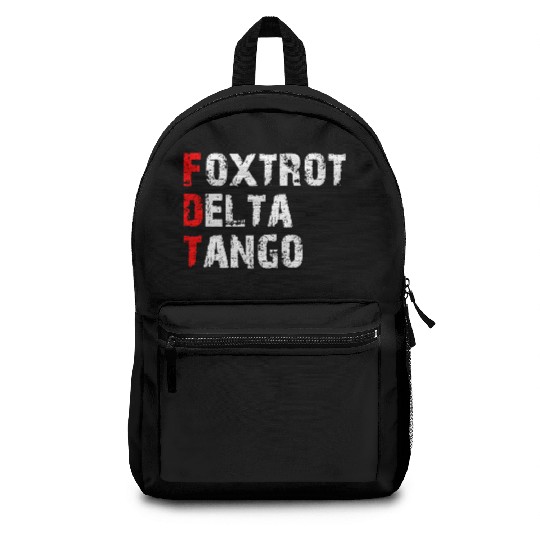 Foxtrots Delta Tangos Funny Foxtrots Delta Tangos Backpacks
