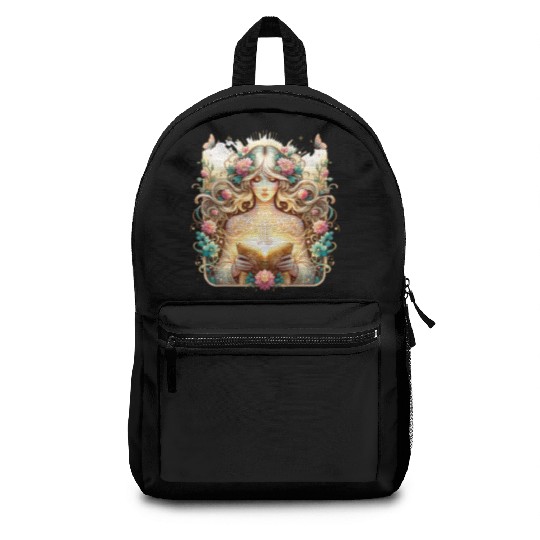 Virgo - Starlit Goddess of Purity Backpacks