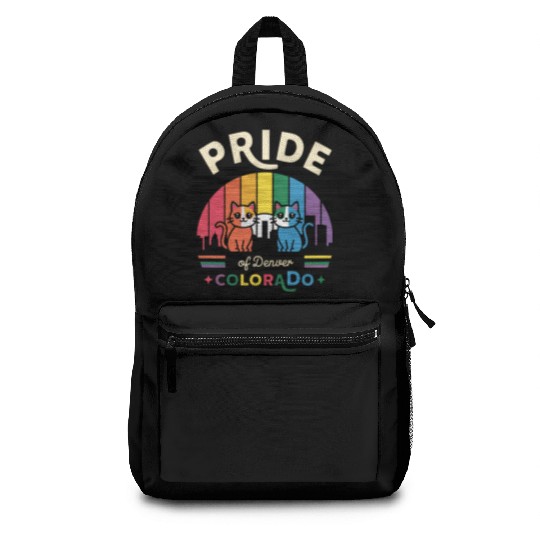 Pride of Dallas City Texas USA Rainbow Flag Backpacks
