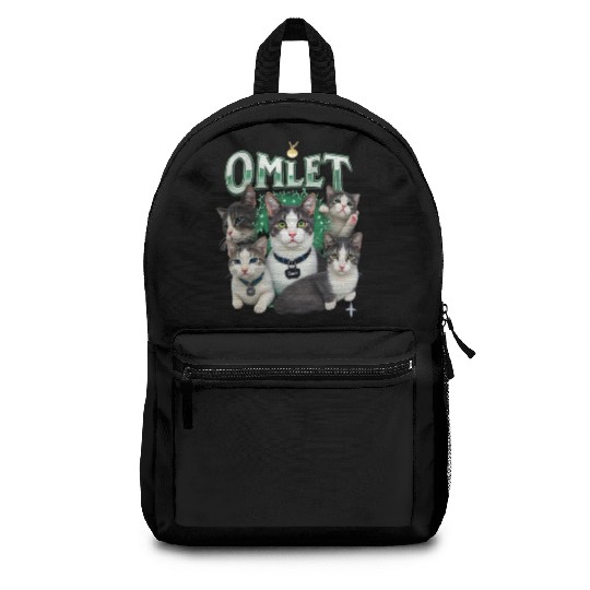 Vintage 90s Aesthetic Multi-Cat Graphic Backpacks