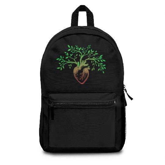 Nature-Inspired Anatomical Heart & Tree Design Backpacks