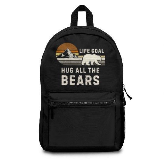 Gay Bear Pride Retro Funny Hug All Bears Backpacks