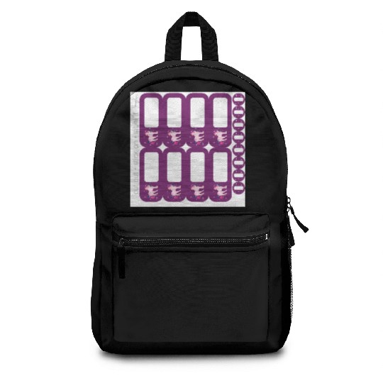 DIY School Sticker - Fantasy Unicorn Purple - 16 Backpacks