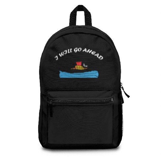 "I Will Go Ahead" Motivational Boat Art Backpacks –