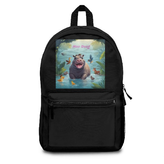 Pygmy hippo (Moo Deng) Backpacks