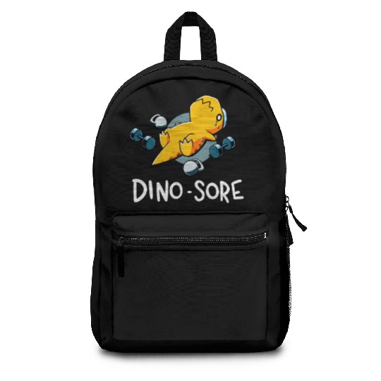 Dino Sore Dinosaur Workout Gym Fitness Lifting Backpacks