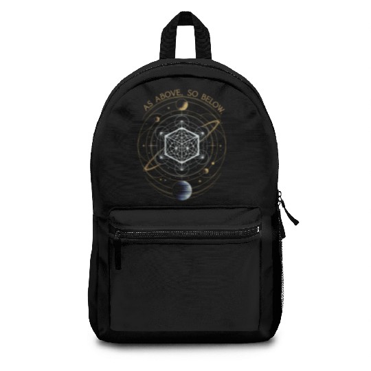 As Above, So Below - Sacred Geometry Backpacks