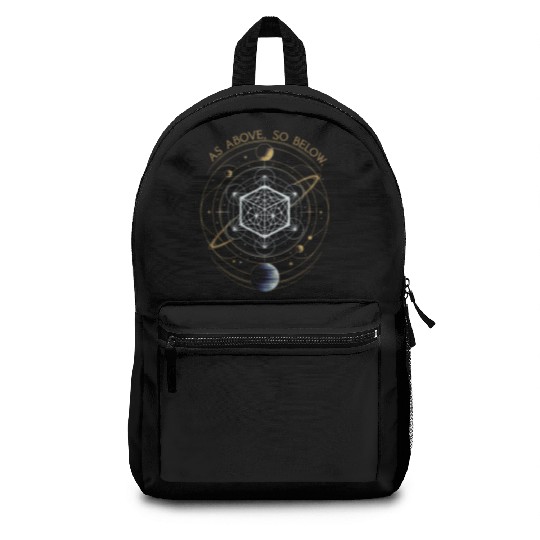 As Above, So Below - Sacred Geometry Backpacks