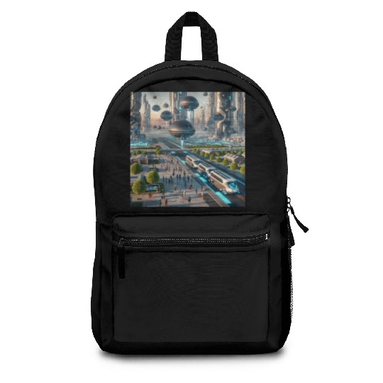 Futuristic Cities & Vehicles Backpacks