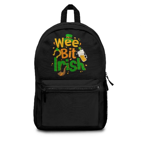 Wee Bit Irish Backpacks Drinking Irish Lover