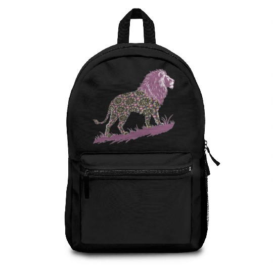 Star of David Pattern 1 Lion of Judah Backpacks