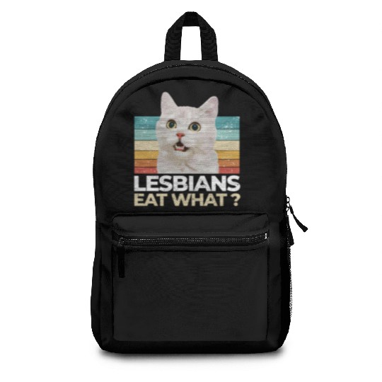 Lesbians Eat What? Funny Offensive Backpacks