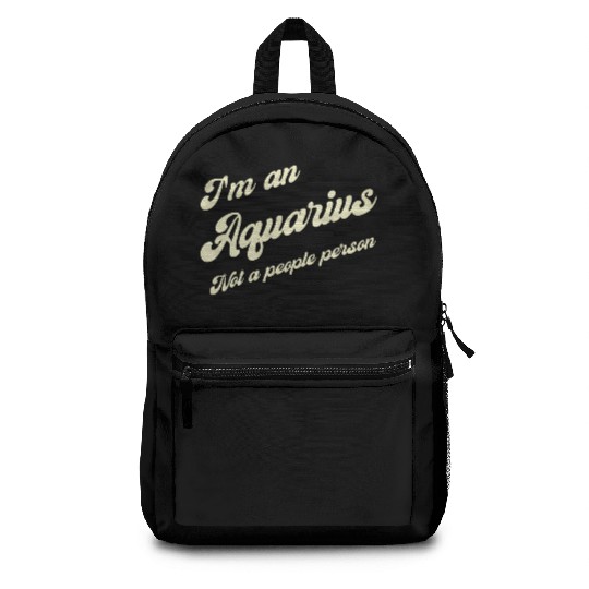 aquarius not a people person Backpacks