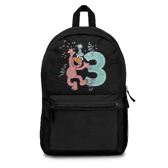 Sesame Street Birthday Design With Elmo 3 Years Backpacks