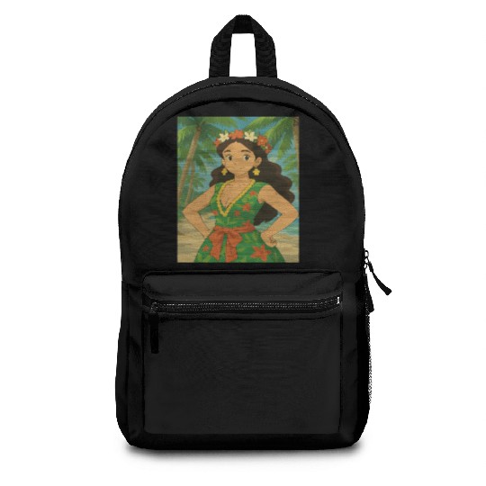 Samoa girl Island Beauty: A Tropical Spirit Backpacks