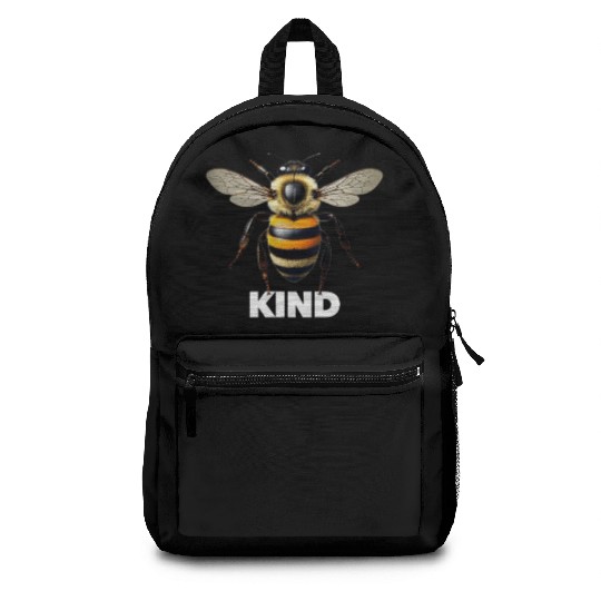 Bumble bee kind cute birthday present Backpacks