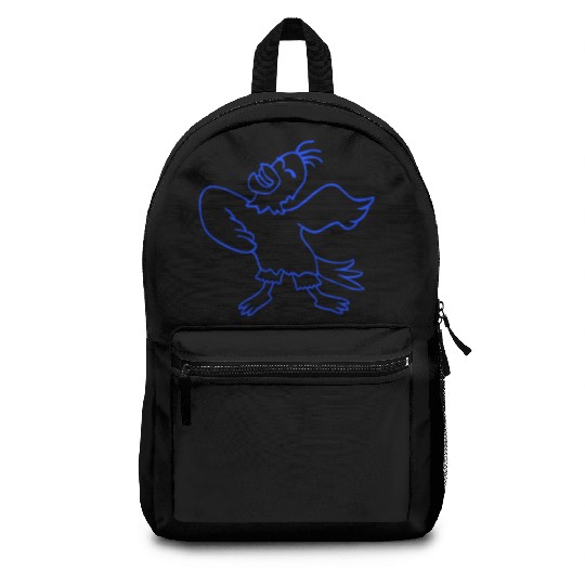 Seagull bird dances happily celebrates cheerful Backpacks