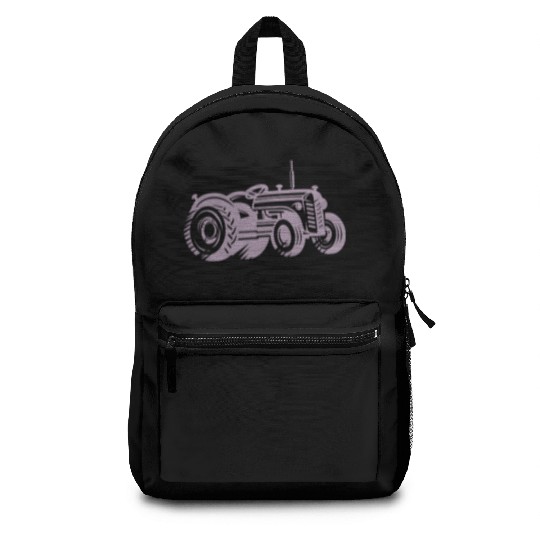 Tractor Silhouette Farmer Agriculture Backpacks