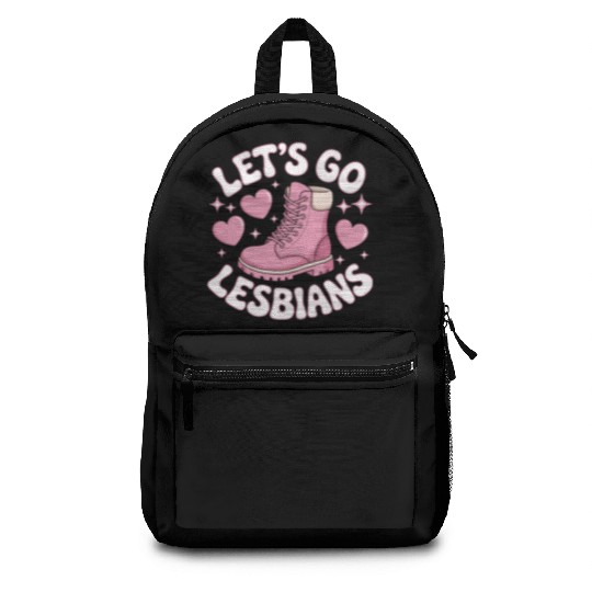 Let’s Go Lesbians Subtle Lesbian Pride Backpacks