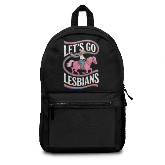 Let’s Go Lesbians Subtle Lesbian Pride Backpacks