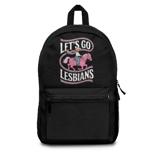 Let’s Go Lesbians Subtle Lesbian Pride Backpacks