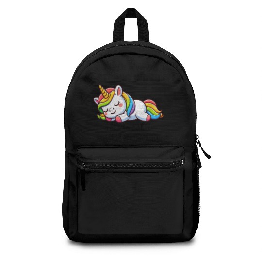 Sleepy Rainbow Unicorn Backpacks