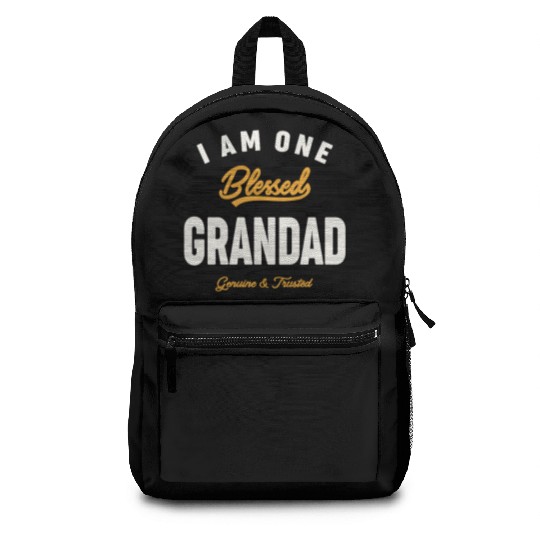 I Am One Blessed Grandad Dad Grandpa Backpacks