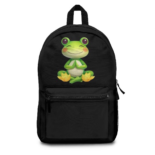Zen Frog – Peaceful Meditation Frog Design Backpacks