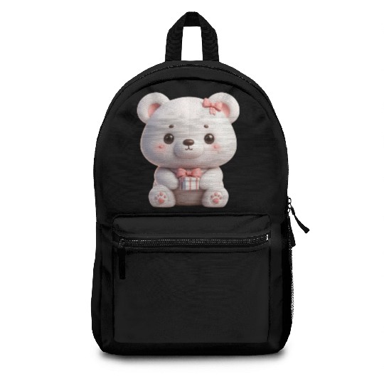 Sweet Teddy Bear and Gift Box Backpacks