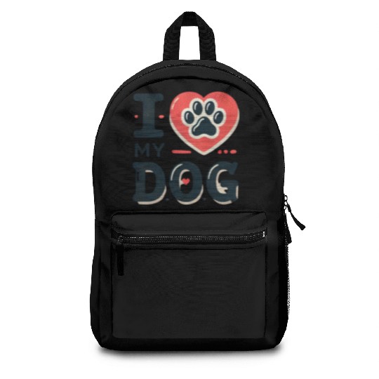I love my dog Backpacks