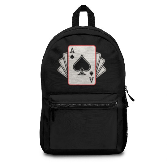 Ace of Spades Playing Cards Hand Backpacks
