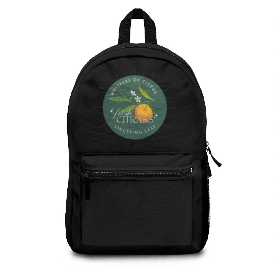 Elegant Citrus Branding Design Backpacks