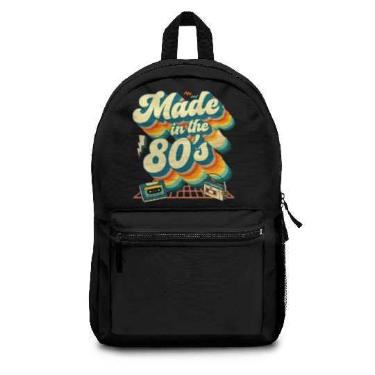 made in the 80s retro groovy Backpacks
